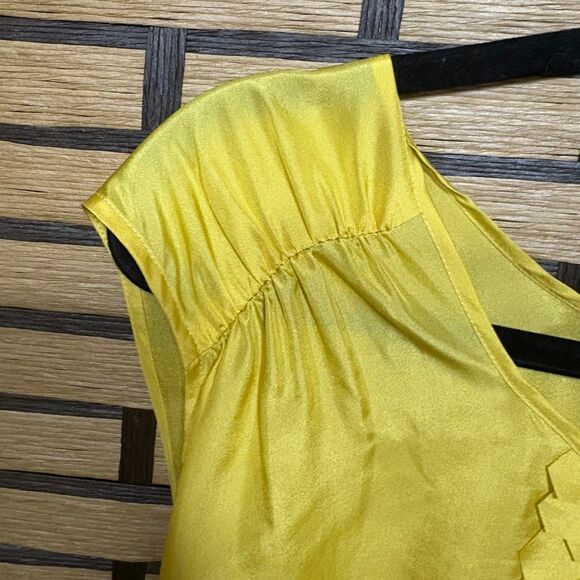 Talbots Gold Silk Tank Top Size 16‎ - Picture 4 of 7